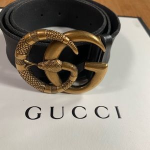 Gucci belt double G buckle with snake 🐍